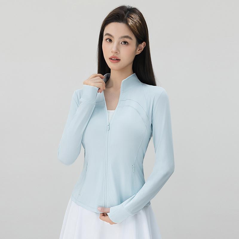 Sunscreen Clothing Women's Stand-up Collar Slim Fit UV Protection Sports Yoga Jacket Riding Versatile Sunscreen Clothing