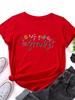 Vergiss das Lächeln Nicht Druck WoUnisex T-Shirt Kurzarm O-Ausschnitt Locker WoUnisex T-Shirt Damen T-Shirt Oberteile Kleidung Camisetas Mujer