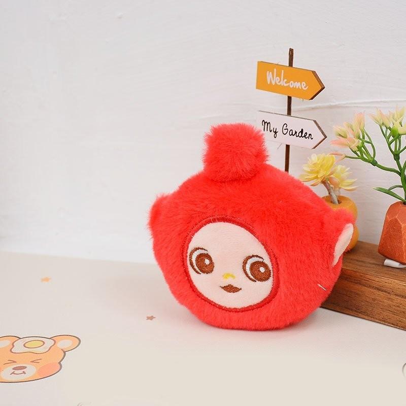 Adorable Plush Teletubby Keychain Cute Cartoon Bag Charm Soft Stuffed Animal Toy