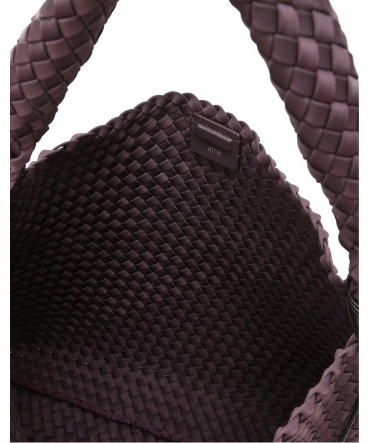 Athe Vanessabruno Purple Neoprene Weaving Shoulder Bag L Aaba6E851U3
