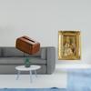 Multifunctional Rectangular Tissue Case Holder And Resin Photo Frame Card Display Organizer for