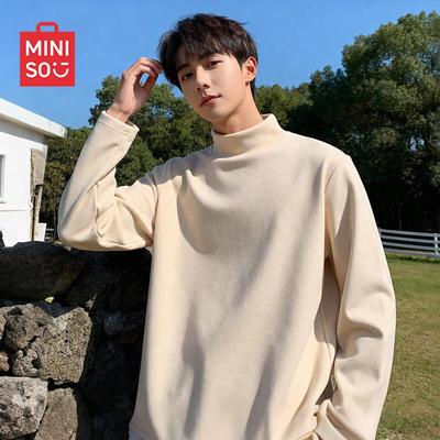 Men's Winter Solid Mock Neck Long Sleeve Base Layer Top