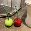 Toilet Brushes Toilet Holders Bathroom Accessories Creative and Cute Cherry Shaped Toilet Brush Holder Set Cleaning Tool Home