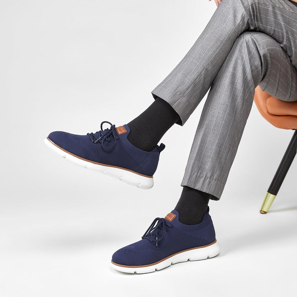 Foxsense Business Casual Recommended by Physical Most Formal Shoes for Size Men's Shoes, Lace-Up Shoes, Therapists, World's Comfortable, Lightweight,