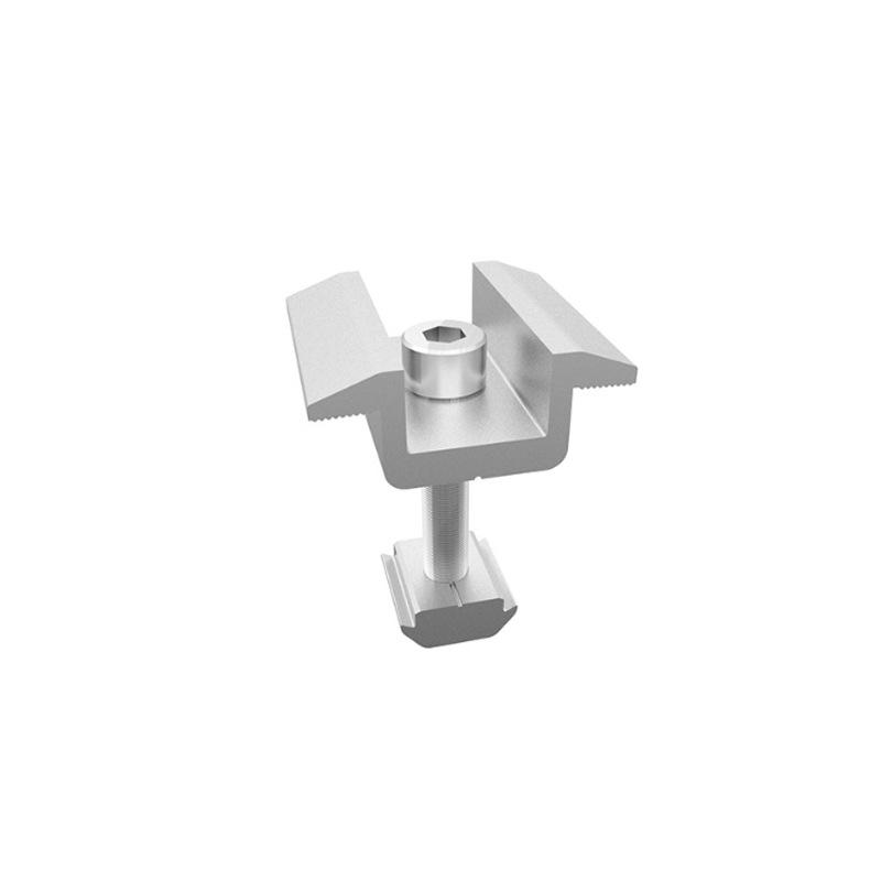 Solar Panel Mid Clamp Heavy Duty Aluminum Rust Resistant Strong Fixation for Portable Solar Panel Setup