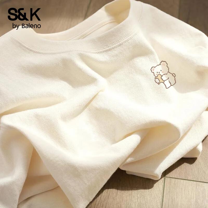 Baleno S&K Women s Pure Cotton Loose Short Sleeve T-Shirt XL