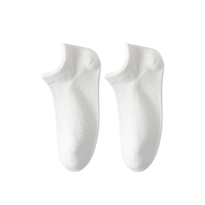 

Men s Summer Lightweight Breathable Anti-Odor Cotton Socks with Low Heel and Fine Combing, Anti-Bacterial 1 pair белый