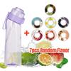 650ml/22oz Sports Water Bottle With 7 Fruit-Flavored Pods Portable Fitness Bottles For Outdoor Activities Leakproof Drinking Cup