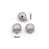 1pc Retro Black Zirconia Charm Skull Beads For DIY Men Jewelry Accessories