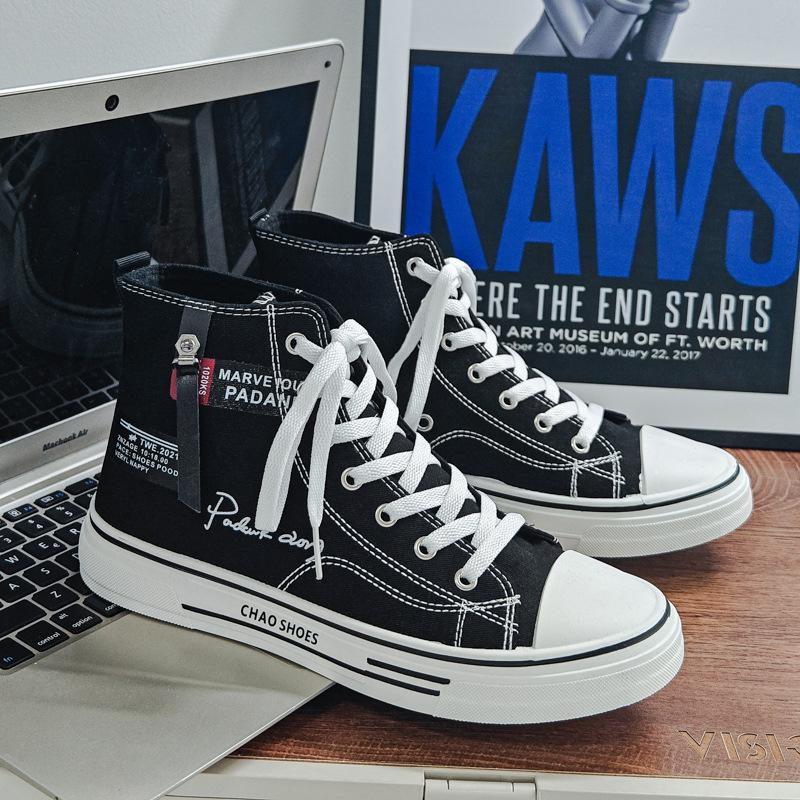 Men's shoes spring 2025 new breathable canvas shoes men's versatile casual board shoes youth sports trendy shoes