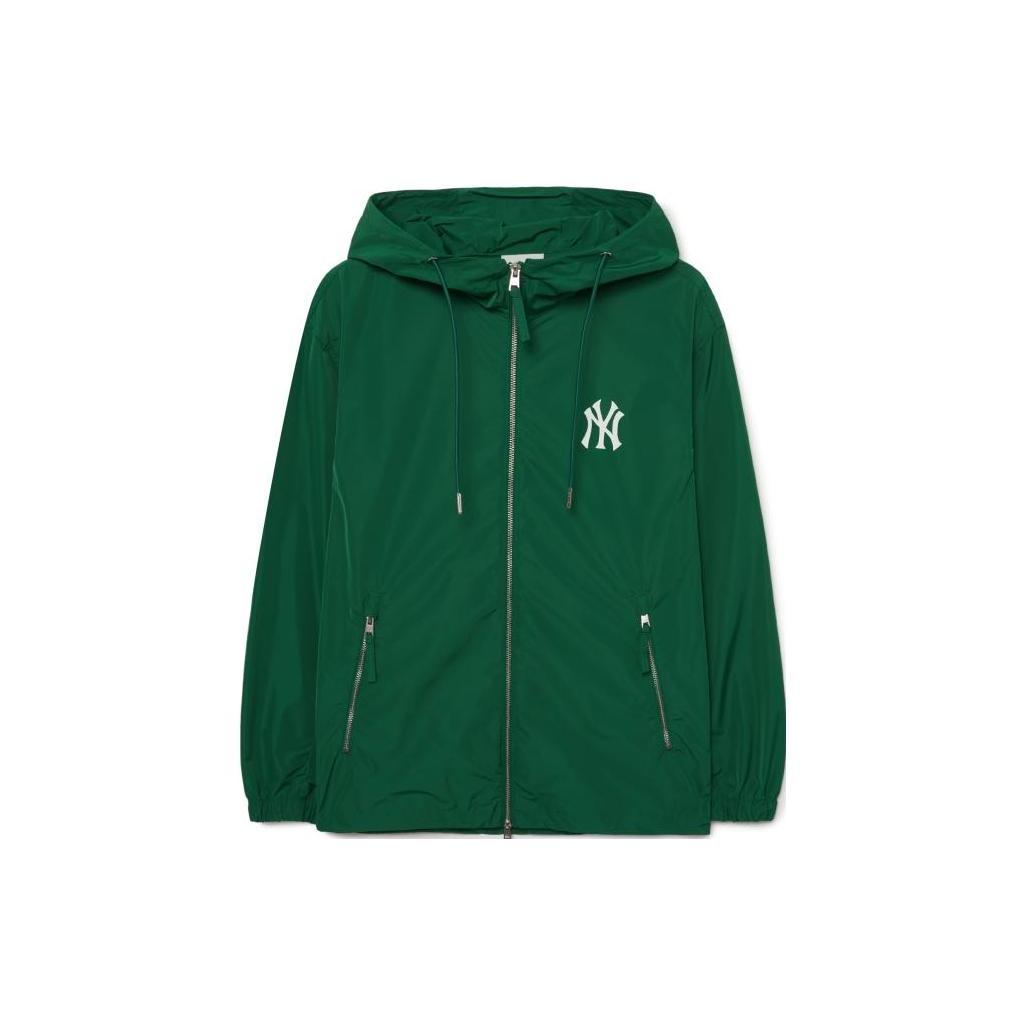 MLB Sweatshirts Unisex Green Hooded Moderate Cardigan 3AWJB0731-50GNN XXL