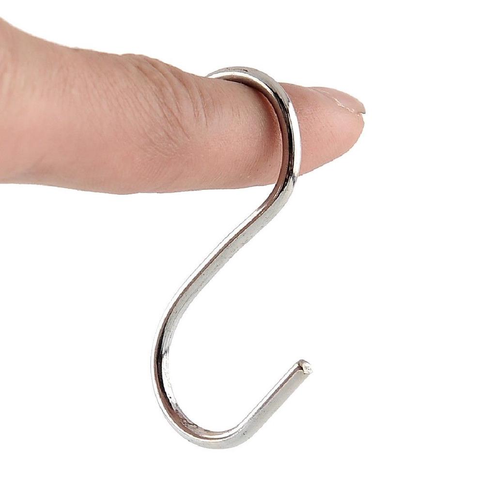 Stainless Steel S-shaped Hook Hook Door Space Saving Wardrobe Bag Rack Clothes Kitchen