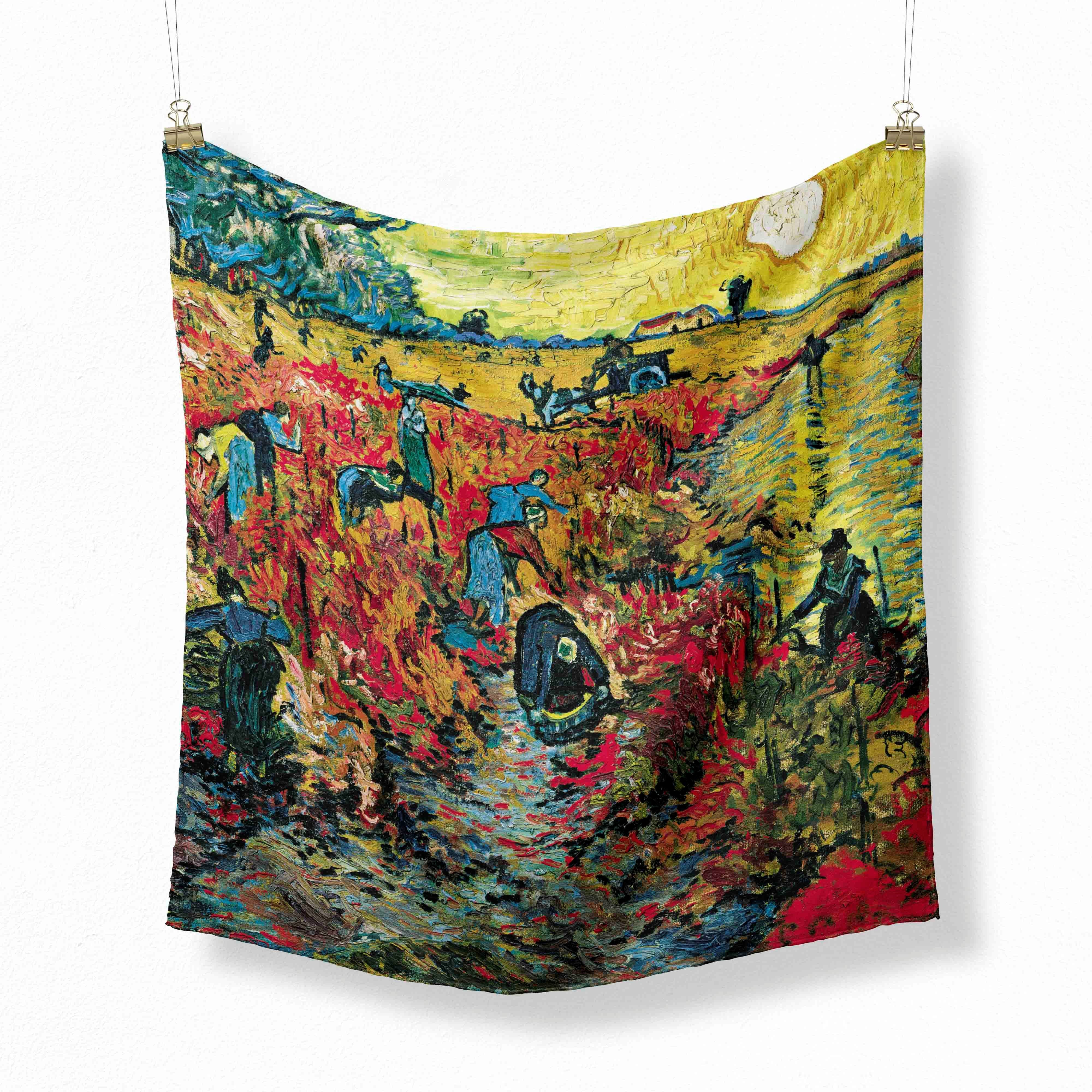 

70cm Flower Oil Painting New Spring Winter Silk Scarf Men Luxury Brand Designer Fashion Scarves Plaid for Women Scarf 70CM 27INCH