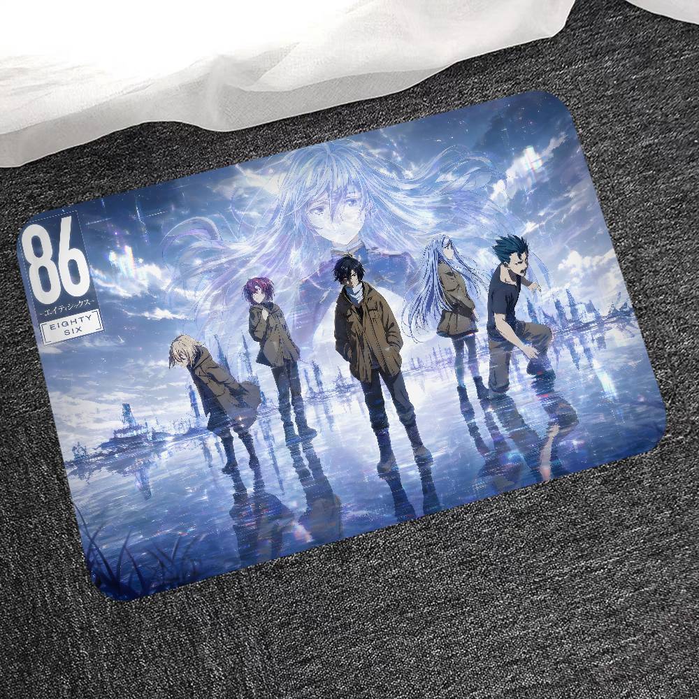 Anime 86 Eighty Six Kitchen Mat Kids Room Bedroom Decoration Balcony Anti-Slip Doormat Living Room Alfombra