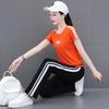 Short Sleeve Loose Sports Women's Square Dance Suit Summer New Fashion Mom T-Shirt Two-piece Set Unisex