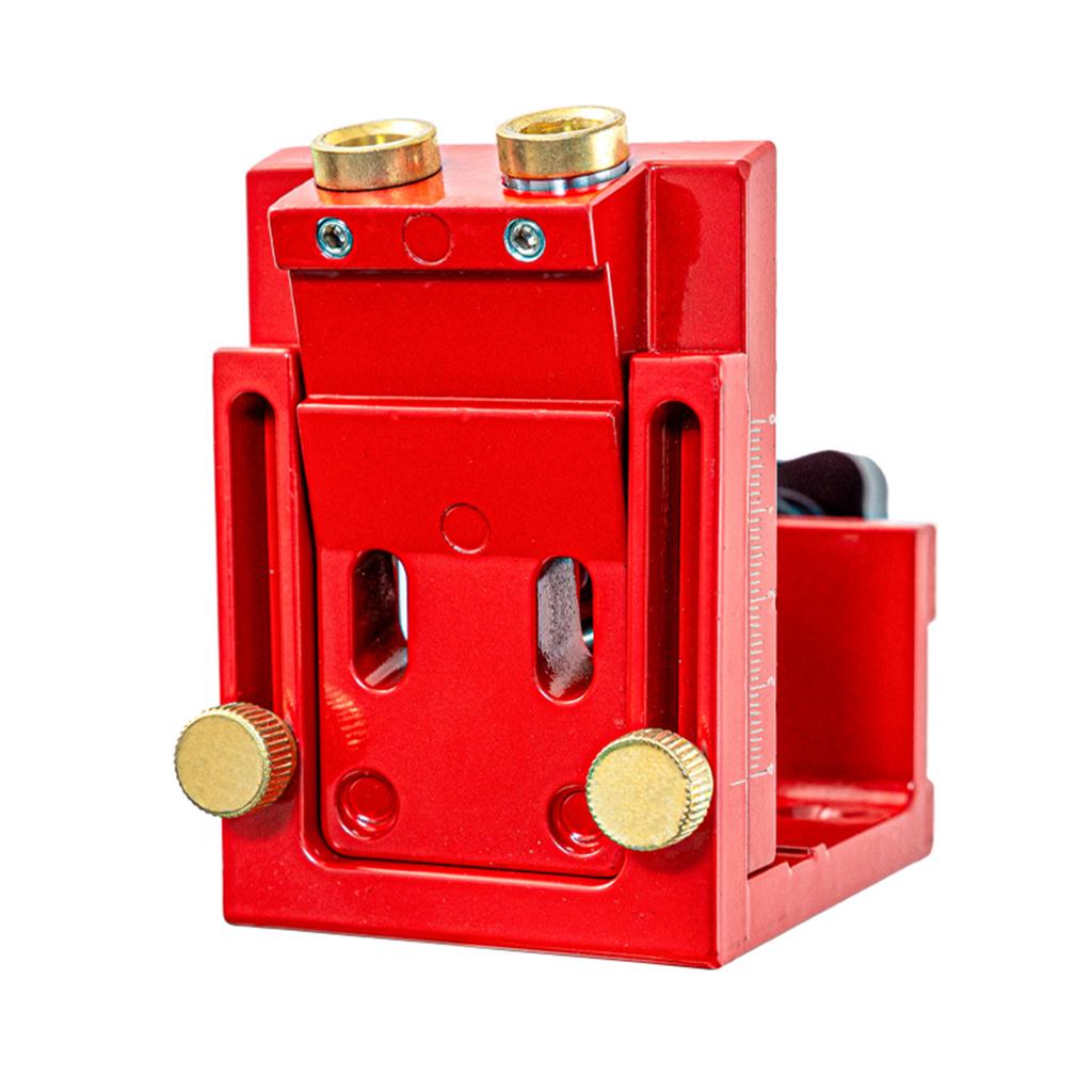 Pocket Hole Jig Kit Adjustable Angle Drill Guide with Screws Wood Plug Wrench for Woodworking