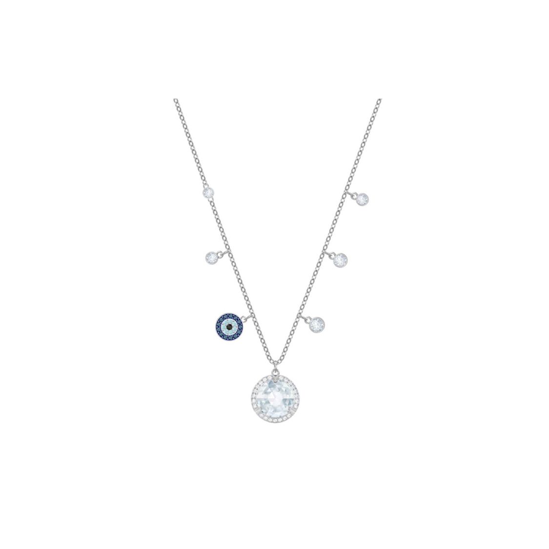 

Swarovski Lucy Round Necklace Women necklaces Silver 5370500 Box (Random Color)