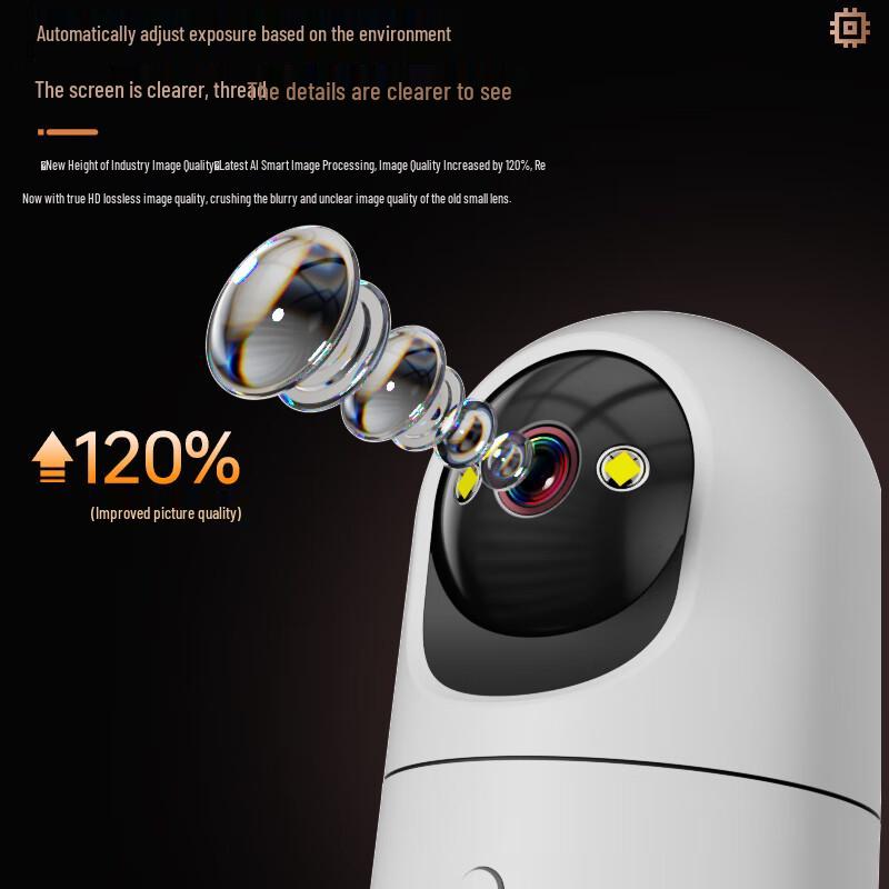 Haoqu 360° Smart Wireless WiFi Home Security Camera CN plug (adapter included)