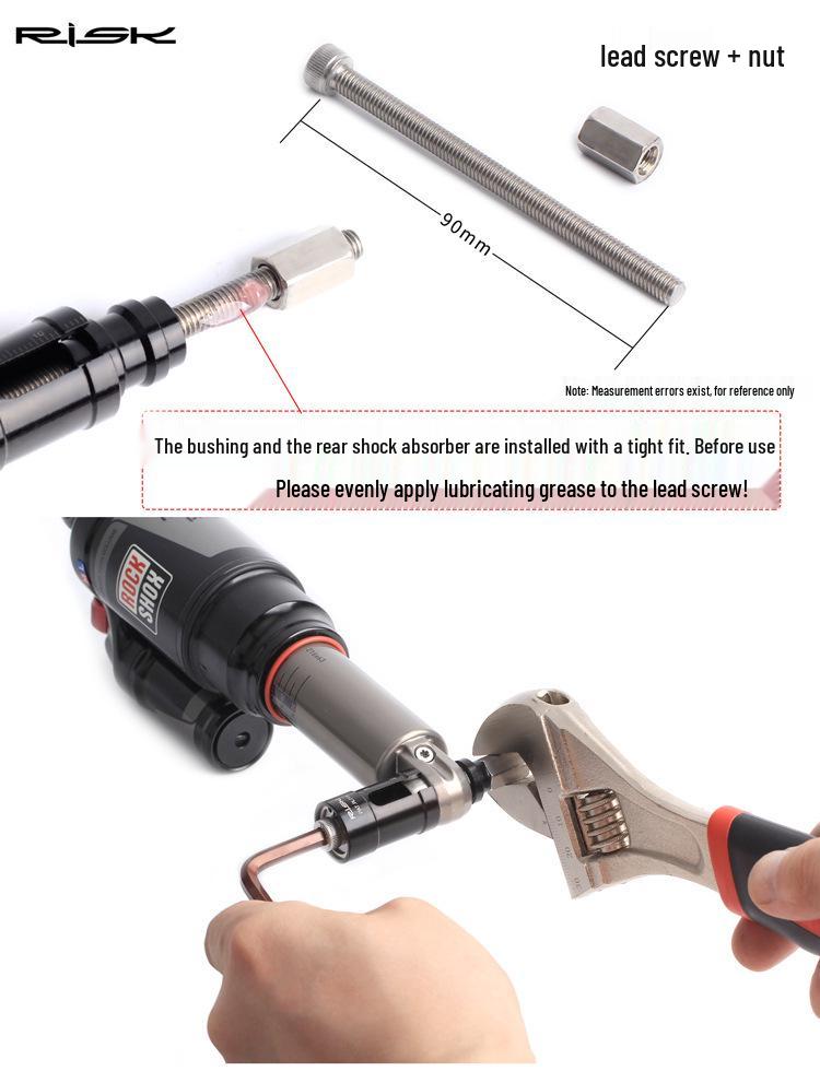 RISK Mountain Bike Rear Shock Absorber Shaft Bushing Tool for Installation and Removal