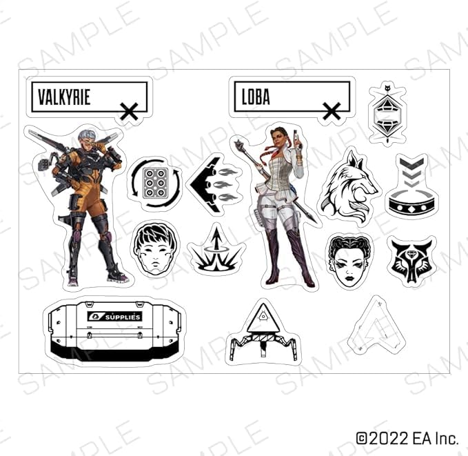 Apex Legends Decal Sticker Set of 3 B