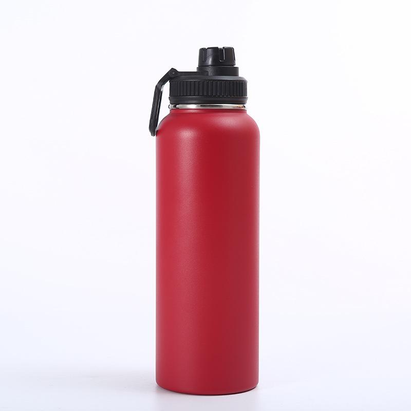 750ml Stainless Steel Vacuum Insulated Sports Water Bottle with 100% Leak-Proof Travel Lid, Large Capacity Portable Vacuum Pot
