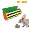 Rabbit Wooden Hay Rack Stand Grass Fodder Holder Pet Feeder For Chinchilla Guinea Pig