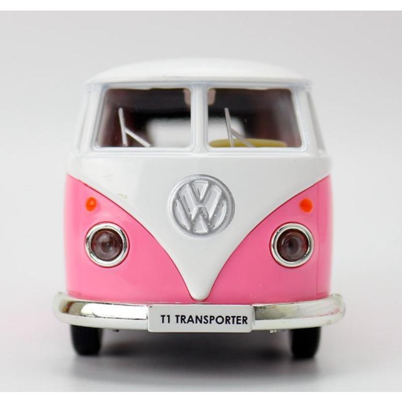 

1:36 Розовый VW T1 Минивэн Спортивная Модель Литого Металлического Автомобиля BN