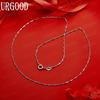 925 Sterling Silver Simple And Stylish Delicate Bamboo Necklace - Banquet Gift Jewelry