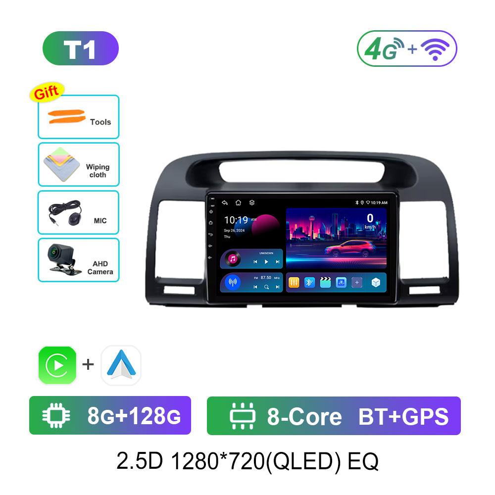 Radio Auto Android 14 Sistem Inteligent Pentru Toyota Camry 5 XV 30 2001 - 2006 Player Multimedia Navigație GPS DSP Stereo