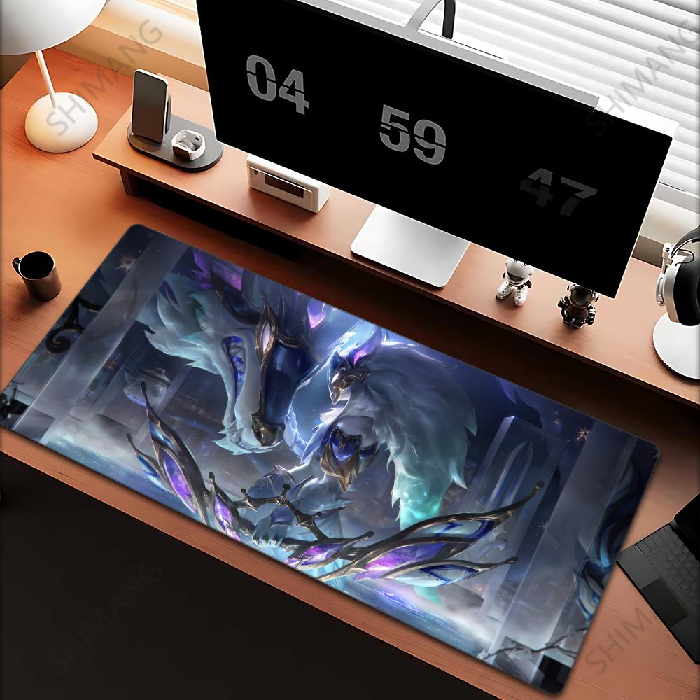 League of Legends Kindred Mouse Pad Large Gaming Mousepad Computer Anime Girl Desk Mat Laptop Accessories Gamer XXL Keyboard Rug