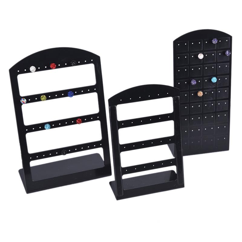 24/48/72 Holes Jewelry Organizer Holder Stand Plastic Earring Display Show Case