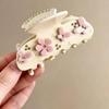 Rhinestone Hair Clips 3D Flower Shark Clip Elegant Butterfly Hair Claw  for Women Girls