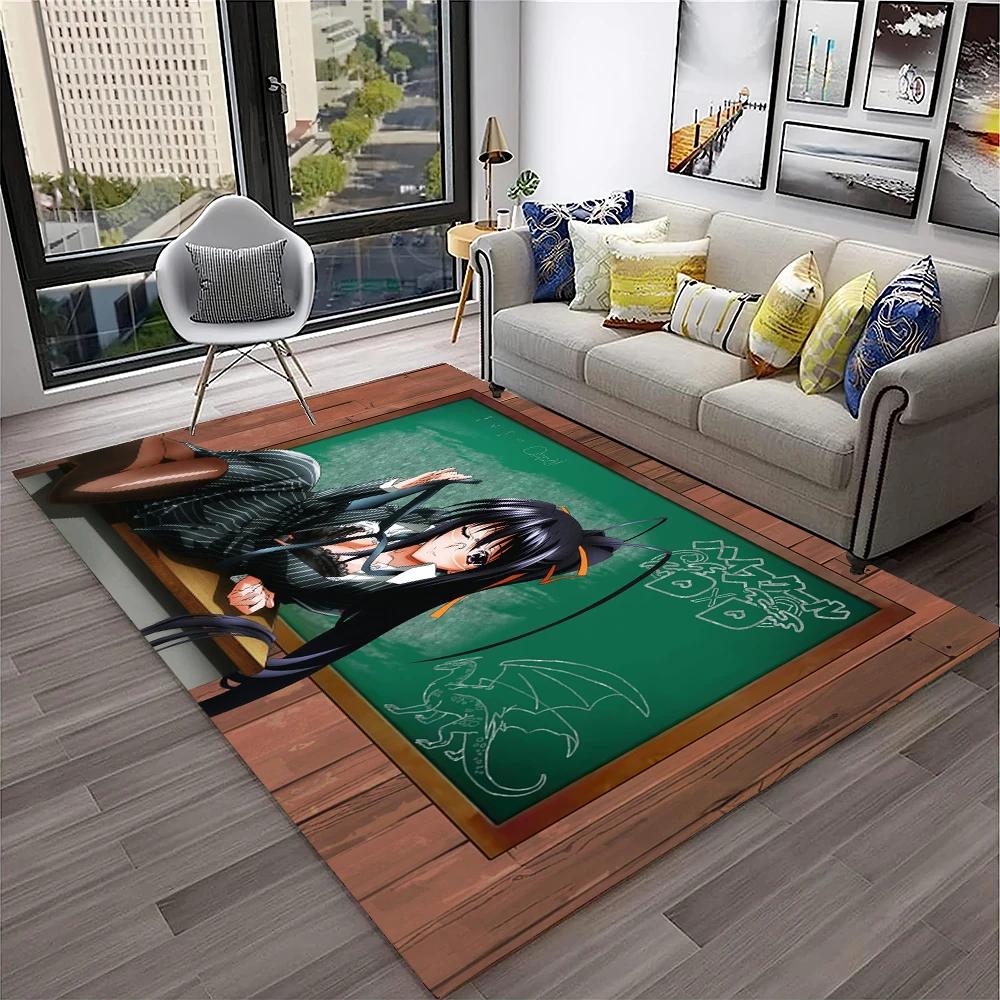 High School DxD Sexy Girl Cartoon 3D Carpet Rug for Home Living Room Bedroom Sofa Doormat Decor,kids Area Rug Non-slip Floor Mat