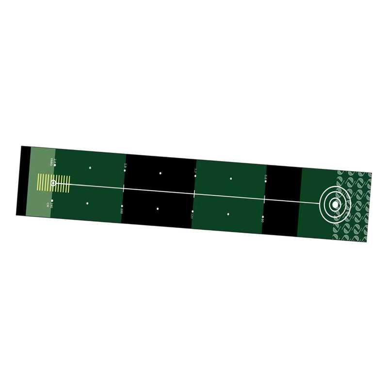 Összecsukható Golf Ütésgyakorló Szőnyeg Poliészter Csúszásmentes Beltéri Gyakorló Szőnyeg Otthoni Irodai Dekoráció 35x300cm 14x118inch