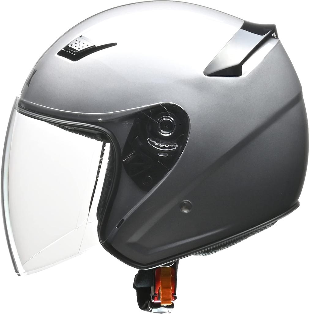 Motorcycle Helmet Jet STRAX Silver LL circumference than [Lead Industries] SJ-8 SV-LL (Head 61cm~less 62cm)
