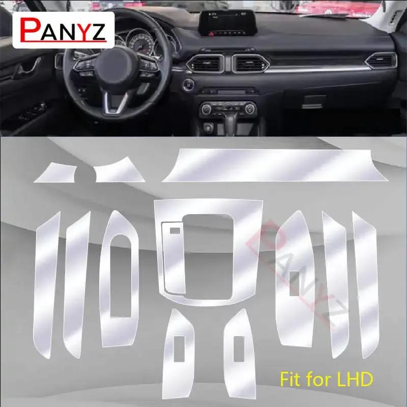 For Mazda CX-5 2017- Car Interior Center Console Transparent TPU Protective Film Anti-scratch Repair Film Accessory Refit