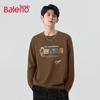 Baleno Men's Loose Fit Heavyweight Cotton Long-Sleeve T-Shirt