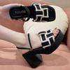 Square Heels 9CM Open Toe Sandals for Women Vintage  Designer On Offer Luxury 2025 Casual Summer Woman Shoes  Beach Shoes
