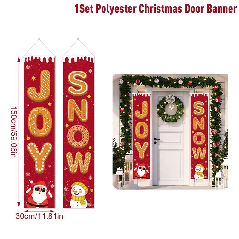 Christmas Door Decoration Merry Christmas Decorations For Home 2025 Navidad Noel Kerst Natal Xmas Ornaments New Year Gifts 2025