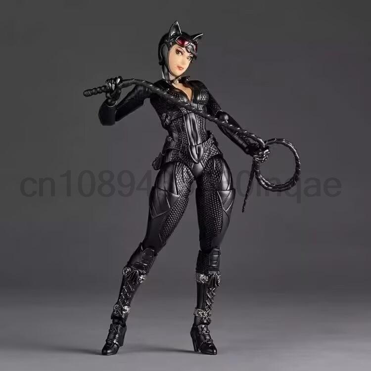 Ko Catwoman Revoltech Amazing Yamaguchi Selina Kyle Batman Series Action Figure Model Toys Collectible Joint Movable Desk Decor
