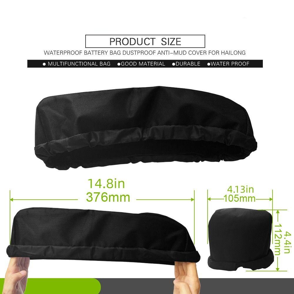 Dustproof Ebike Battery Cover Anti-Mud Battery Frame Protective Cover  Riding Part