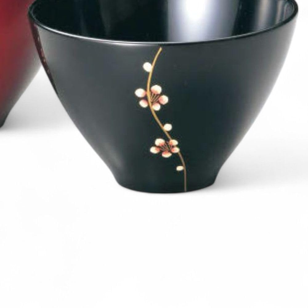 Set of 2 Lacquerware Made In J-kitchens Bowls, Hand-Painted, Japan, PID-529333