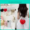 Solid Knot Butterfly Color Heart Shaped Children Crossbody Bag For Use Daily