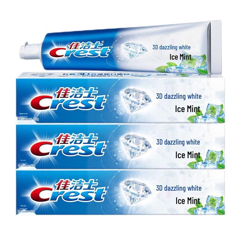 

Crest 3D White Arctic Fresh Toothpaste, 120g x 3