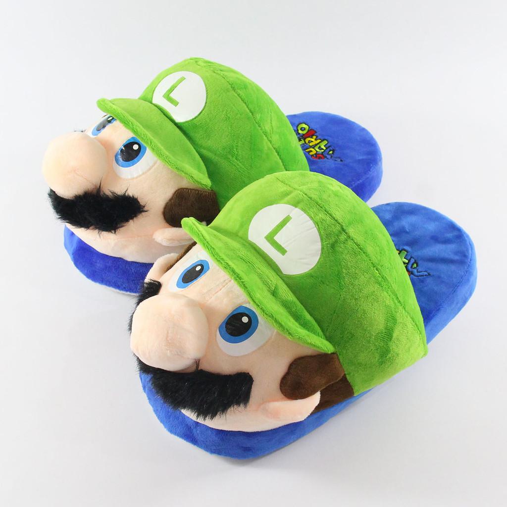 Yoshi Mario Cartoon Home Slippers With Super Soft Fleece For Couples Winter Comfort