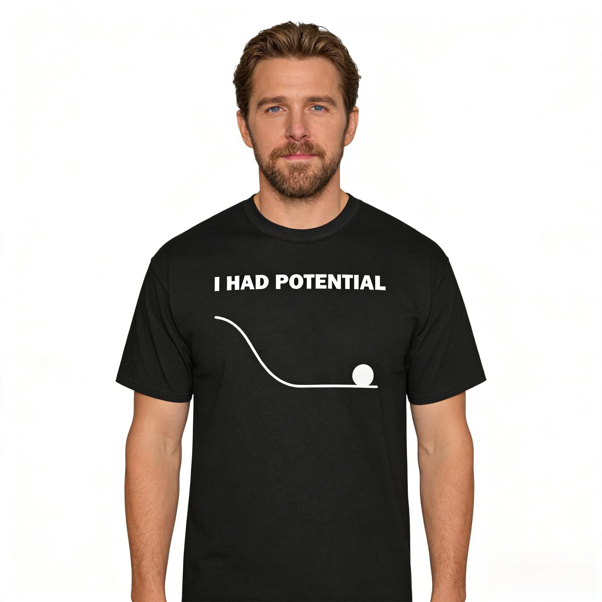 Project Hail Mary Movie I Had Potential Ryland Grace Same Style Cotton Unisex Shirt Summer New Y2k Short Sleeve Tshirt S разноцветный