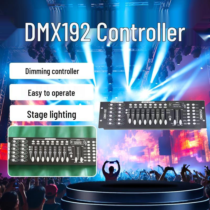 DMX192 Stage Lighting Console for 512 Par and Moving Head Lights with Dimmer Control