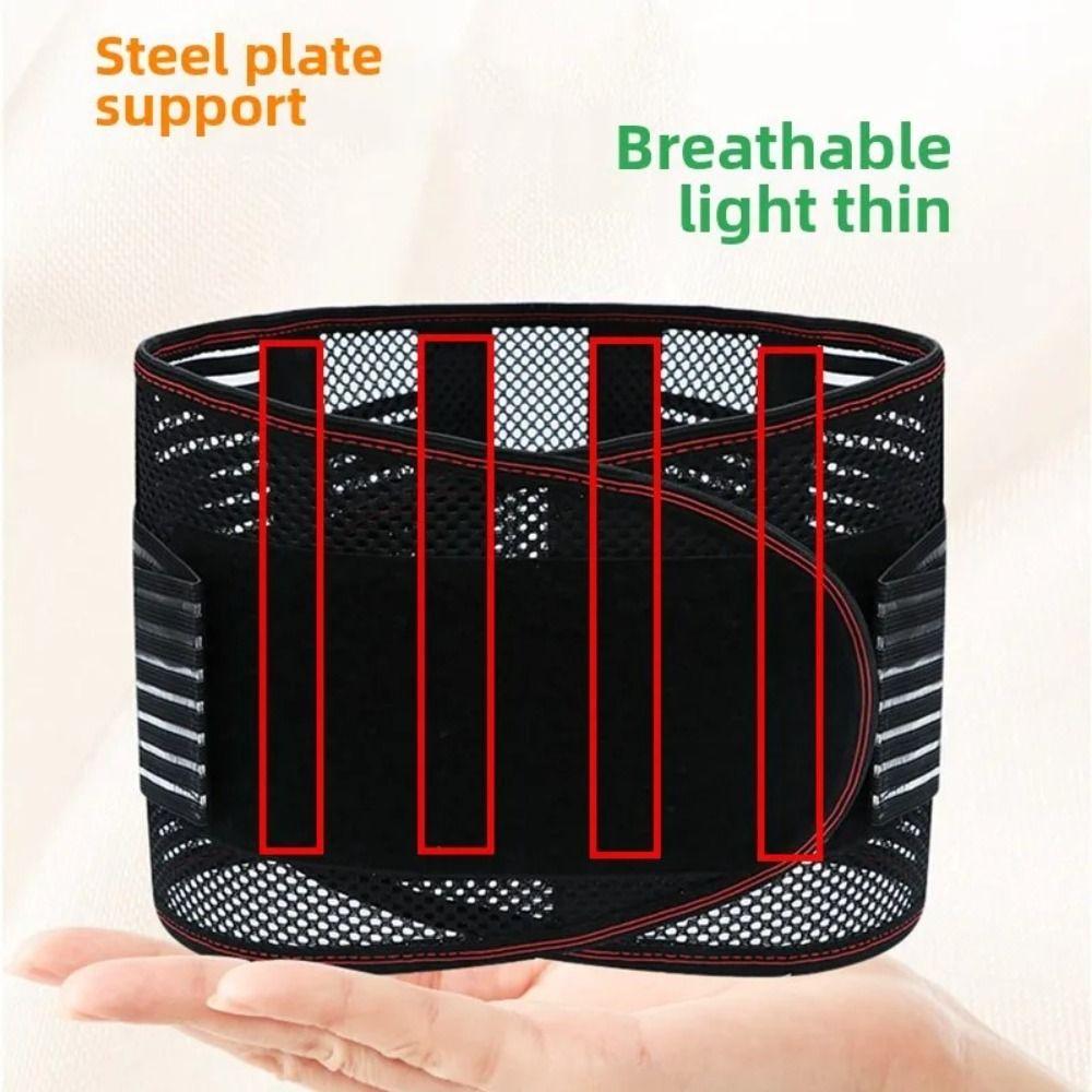 Nylon Waist Trainer Belt Breathable Lumbar Support Strap New Back Brace Lumbar Support