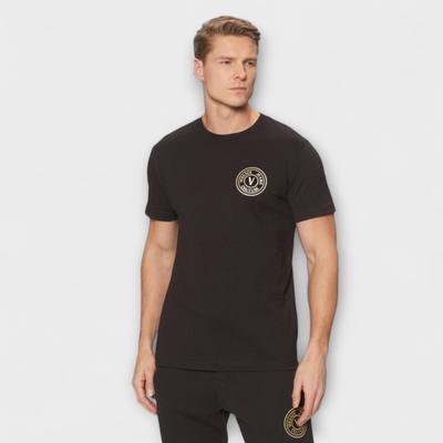 Tricou Versace Jeans Couture Culoare Neagră 78GAHT00 CJ00T M-XXL