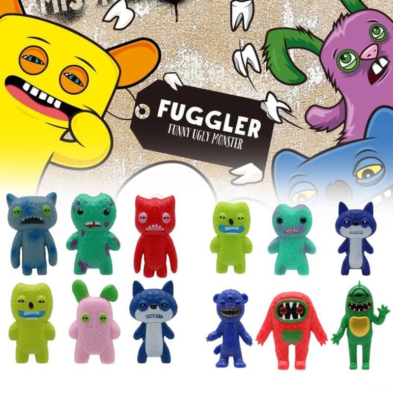 6pcs Action Fuggler Figure Model Anime Displays Toy Cartoon Doll Gifts Kids